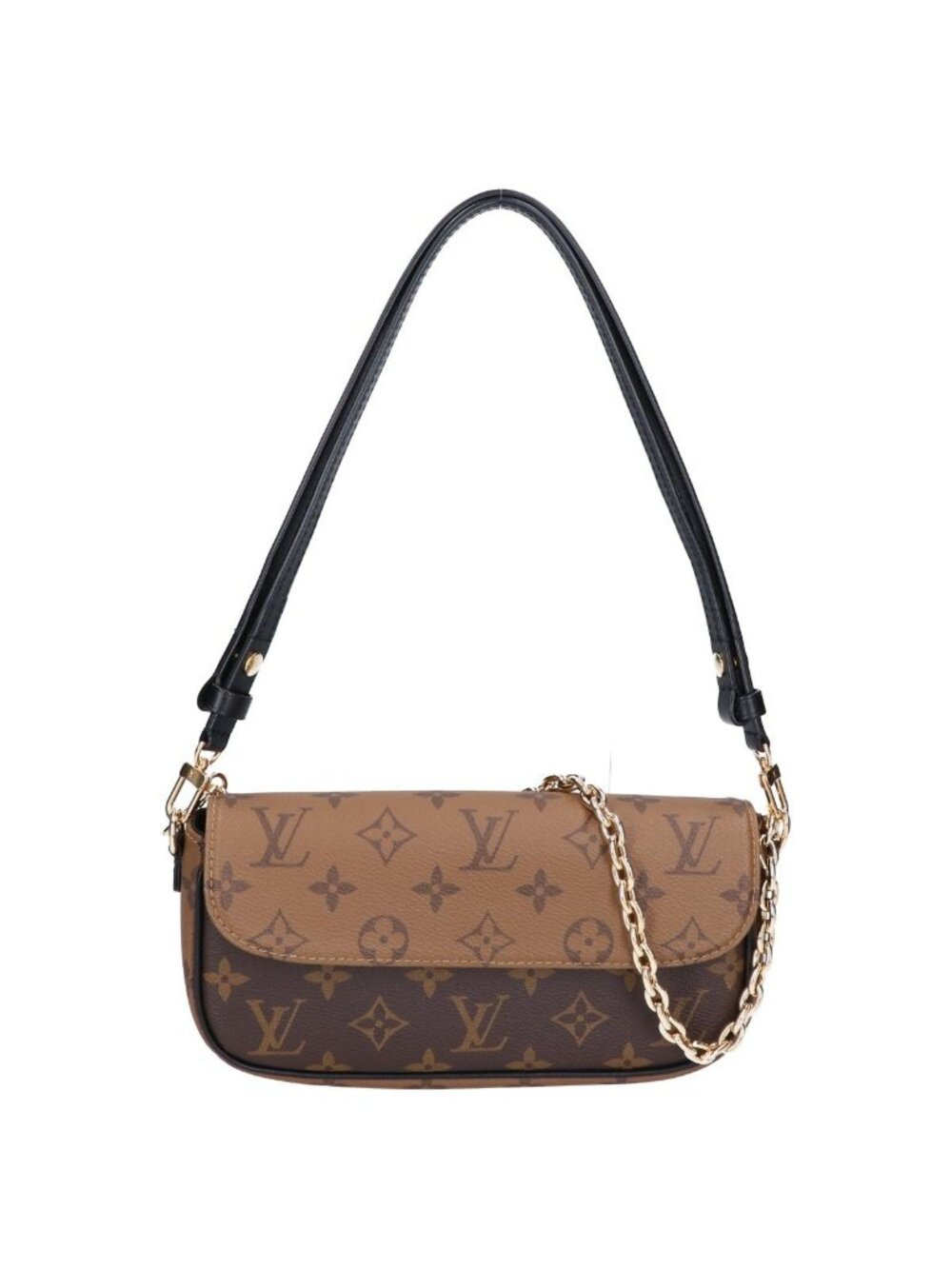 Louis Vuitton Monogram Reverse Wallet on Chain Ivy 2-Way Shoulder Bag